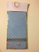 Flowers & dots hellblau